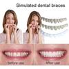 6Pcs with Moldable Thermal Beads Denture Temporary Filling Kit Upper Veneer Cosmetic Tooth  Travel