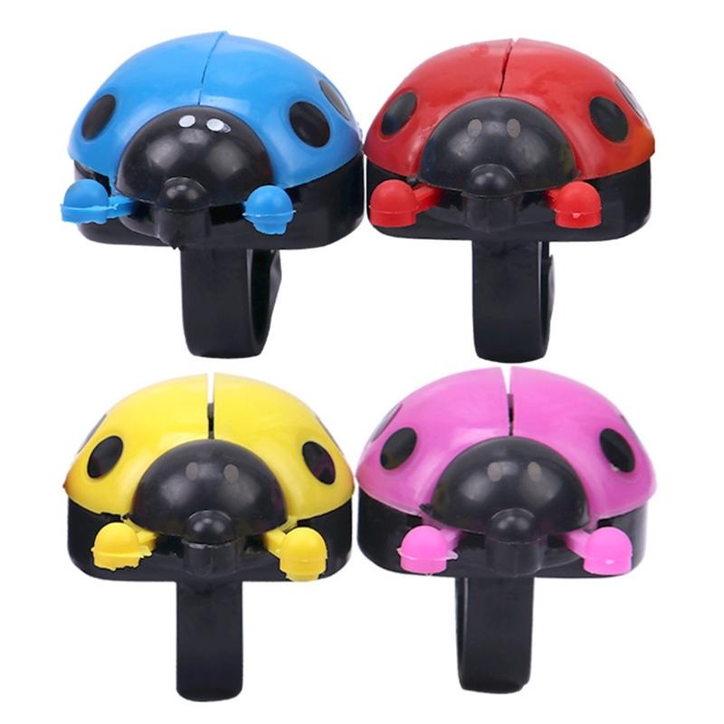 2pcs Childres Bike Handlebars Bells Cute Bug Shaped Bicycles Bells for Road Bike, Mountain Bike, Scooter, Sports Bike