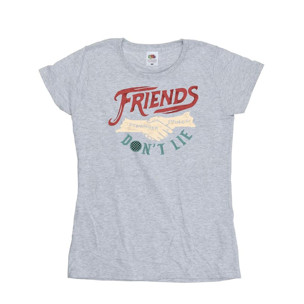 Netflix Womens/Ladies Stranger Things Friends Don´t Lie Hands Cotton T-Shirt