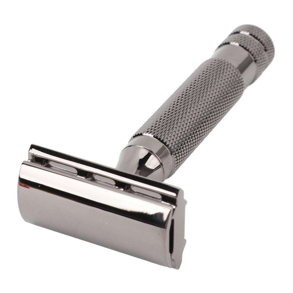 Double Edge Safety Trimmer Comfortable Grip Manual Safety Beard Trimmer Professional Stainless Steel Beard Trimming Tools for Home