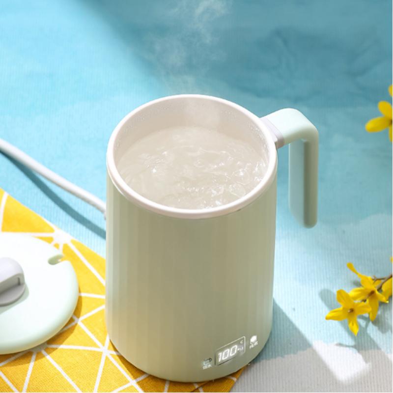 Мини-чашка для воды с электрическим подогревом из нержавеющей стали, многофункциональная чашка для здоровья, чашка с антипригарным покрытием, бытовой электрический чайник для тушения