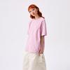 New MLB MONOGRAM Collection New York Yankees SS25 T Shirt Unisex Heather Gray Pink 3ATSM1353-50PKM