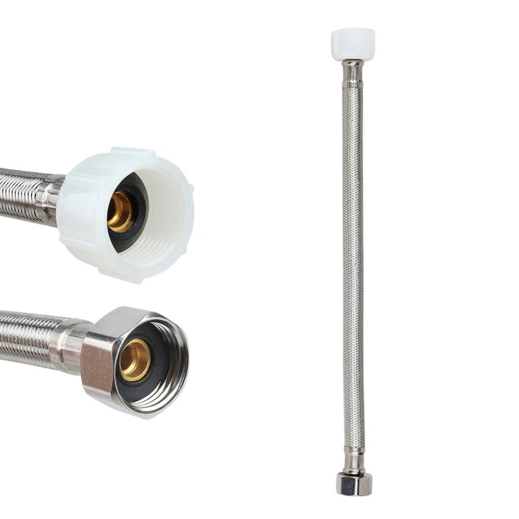 Оплетенный шланг для унитаза из нержавеющей стали 7/8 дюйма на 1/2 дюйма, соединители для туалетной воды, гибкий соединитель для унитаза, прочный