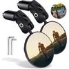 1 Pair Bicycle Rearview Mirrors Convex Lens Adjustable Wider View Cycling Rear View Mirrors Bike Supplies