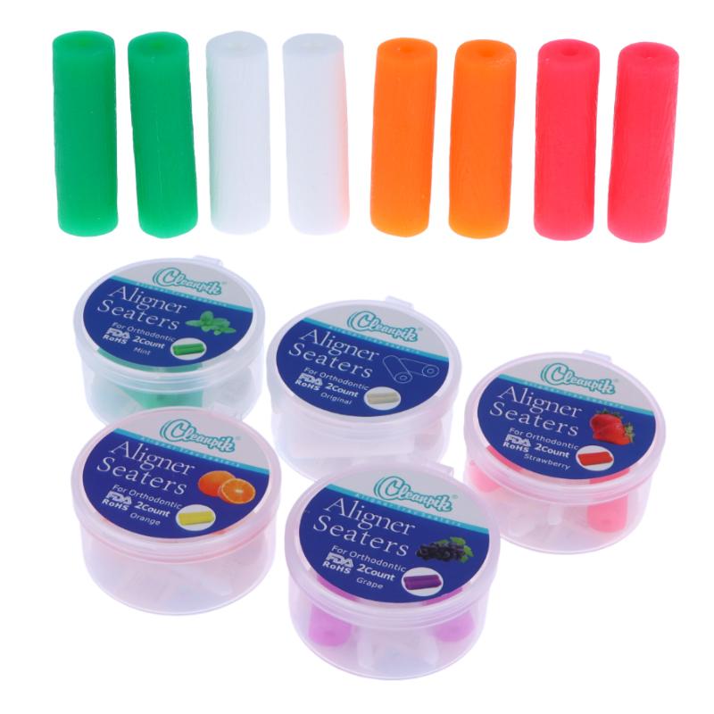 2 шт. Стоматологические ортодонтические жевательные резинки для элайнеров Invisalign жевательные резинки с коробкой