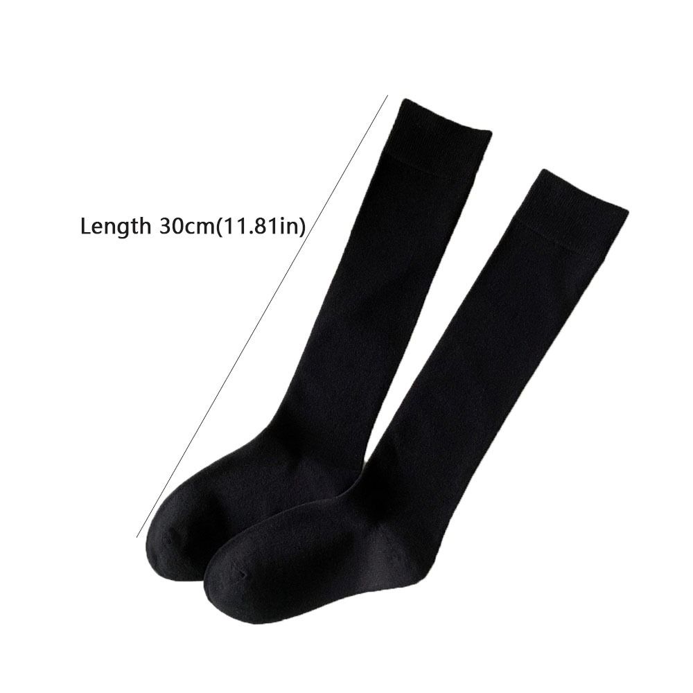 Elastic Knee High Socks Solid Color Japanese Style Socks Breathable Socks Autumn Season