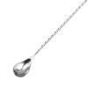 Spiral Stainless Steel Flat-Ended Bar Spoon for Cocktails, Coffee, and Tea
