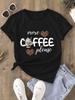 Unisexs Casualmore Coffee Pleaseheart Coffee Bean Print Harajuku Short Sleeve Casual Clothing Street Tees Aesthetic Clothes