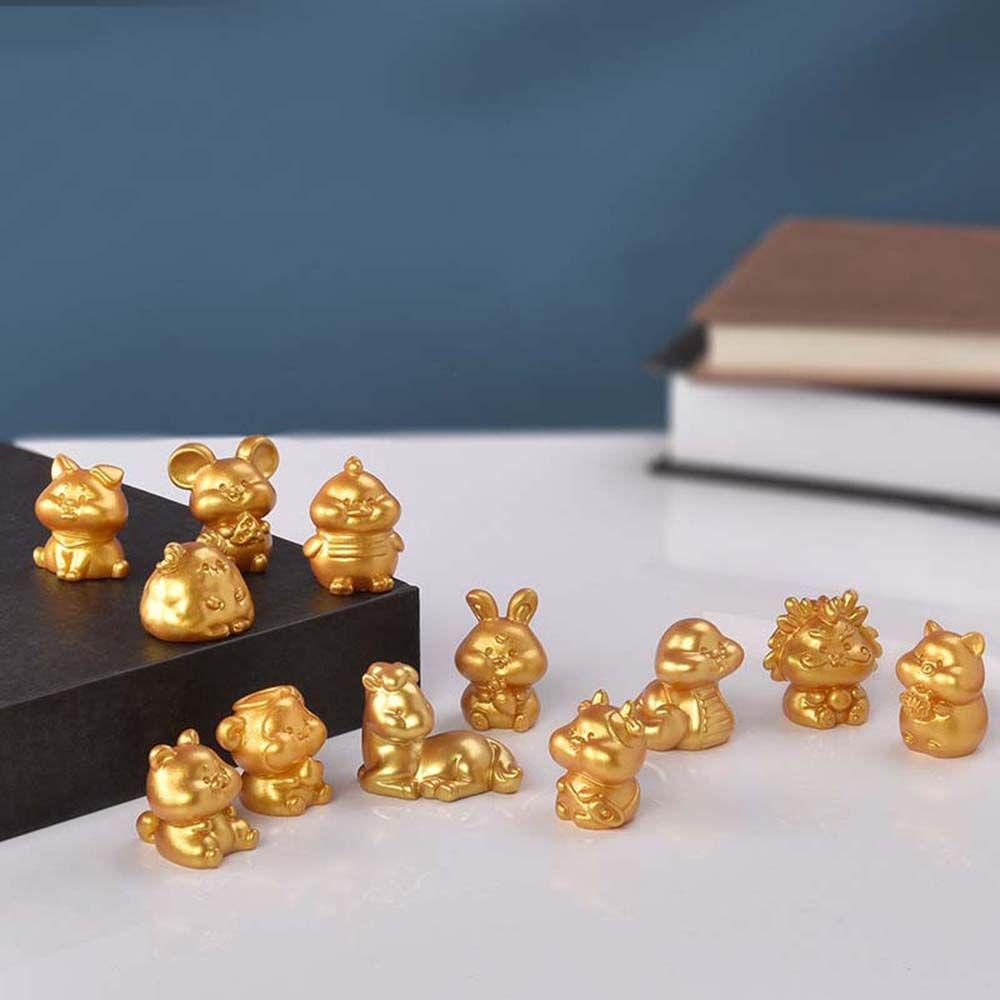 Little Statue Home Decoration DIY Cow Figurines Miniature Taurus Micro Landscape Animal Model