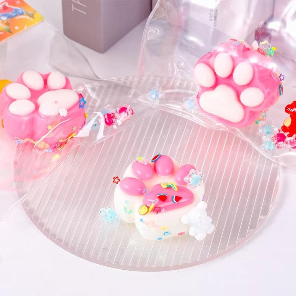 Sticky Pinching Cat Paw Cute Decompressing Toy Squeeze Cat Paw Toys  For Children Adults Gifts