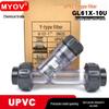 UPVC Transparent Y-Type Double Union Corrosion-Resistant Pipe Filter