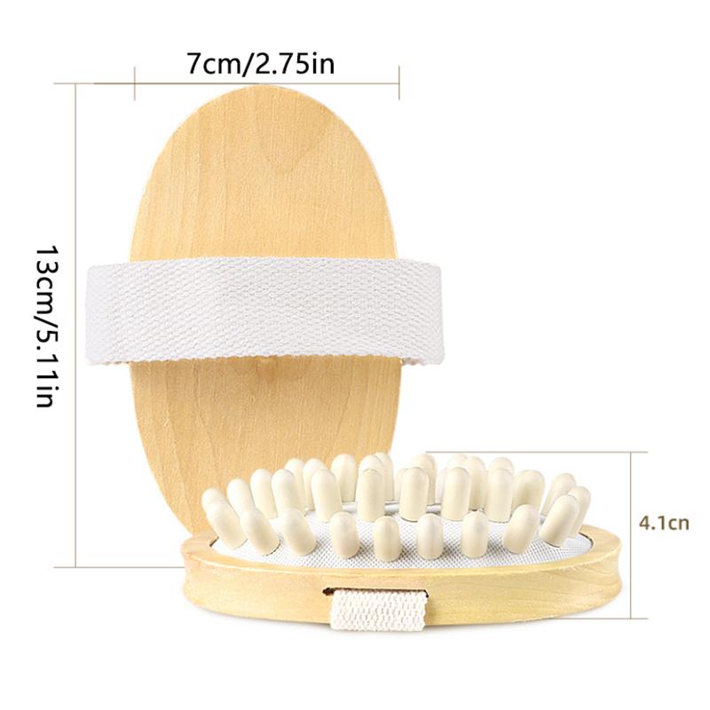 Массажная щетка для волос с деревянной щеткой для мытья волос от целлюлита и улучшения лимфодренажа, для душа, для принятия ванны с чистой кожей и массажной щеткой для тела с воздушной подушкой