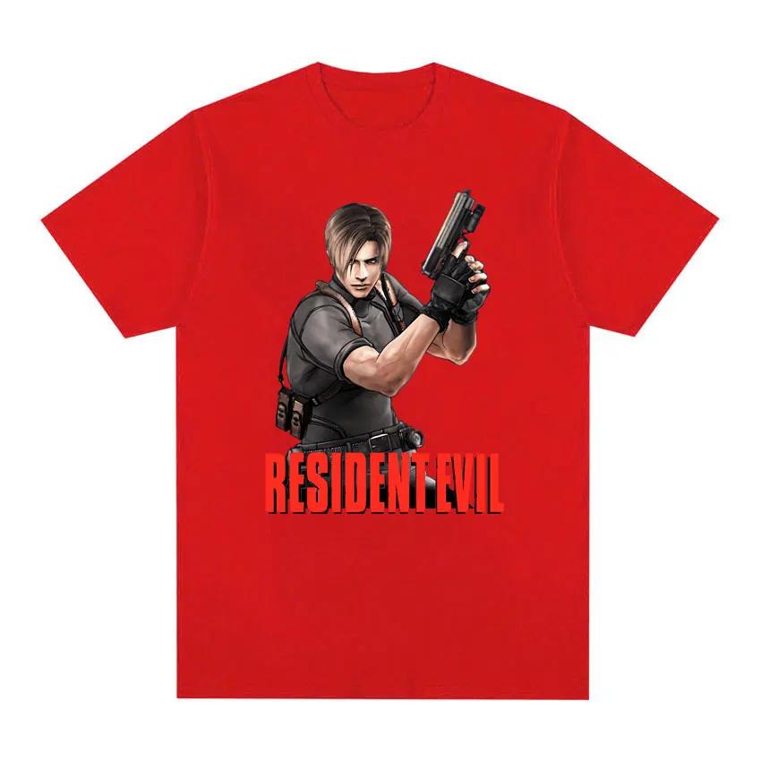 Лимитированная серия Leon S. Футболка Кеннеди Resident Evil Женская Мода Эстетика Большая Футболка Женская Ретро Трендовая Крутая Футболка