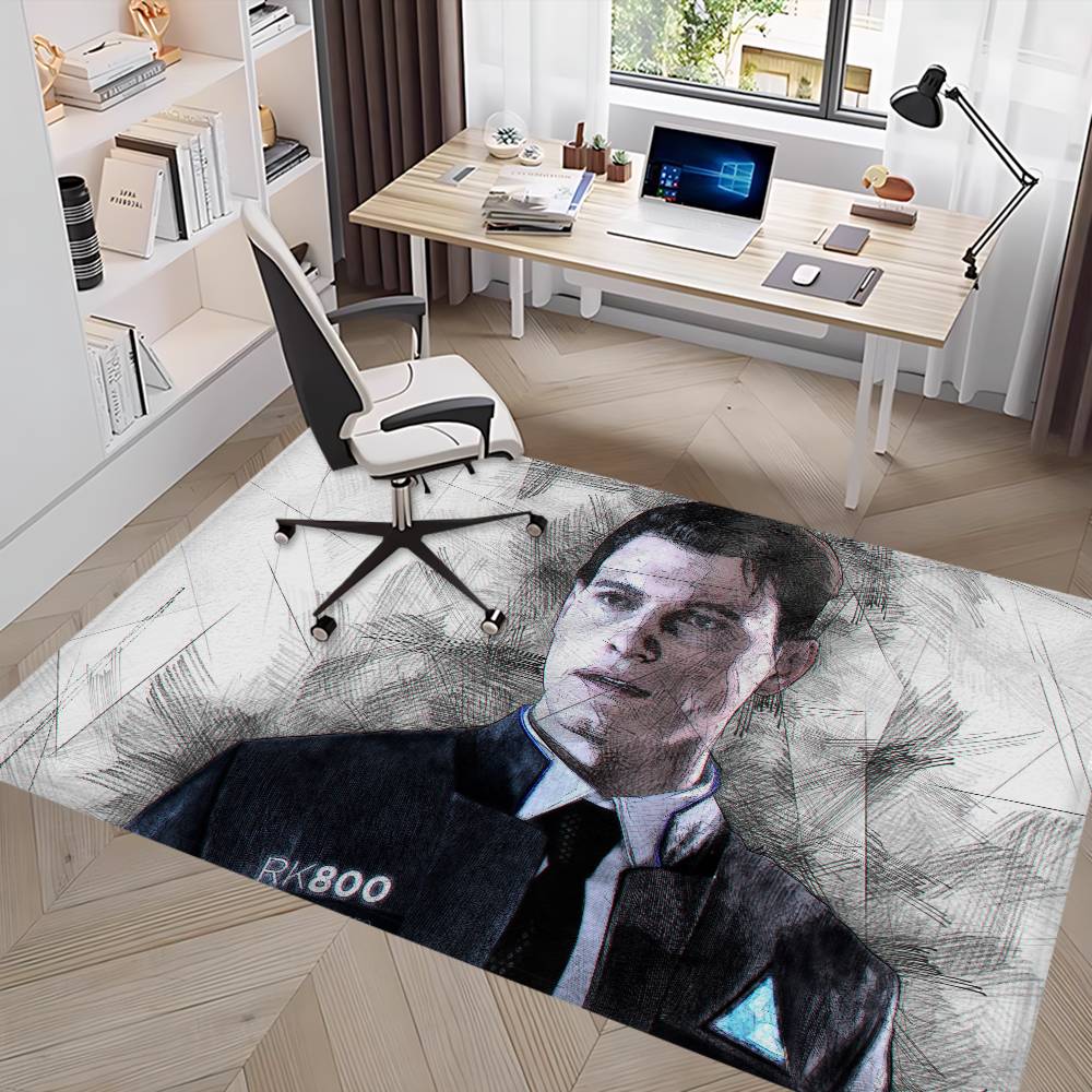 Игровой коврик для пола D-Detroit Become Human в стиле INS, мягкий коврик для пола в спальню, для дома, для прачечной, противоскользящие бытовые ковры
