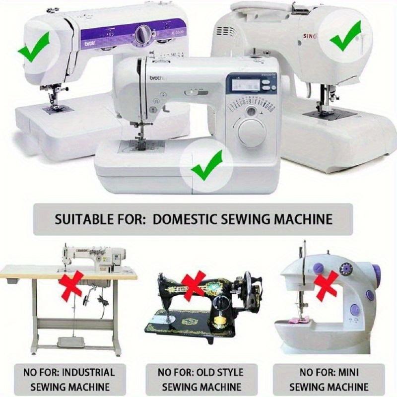 Набор из 6 лапок для подрубки, лапки для подгиба с роликом, совместимые со швейными машинами Singer, Brother, Janome - включает размеры 3 мм, 4 мм, 6 мм, 1/2", 3/4", 1"