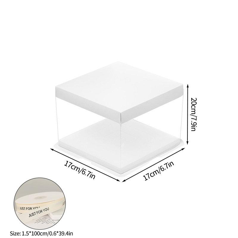 Transparent Cake Box Cake Packaging Boxes Clear Cake Boxes Gifts Birthday Bag Accessorie Wedding Birthday Party Gift Box