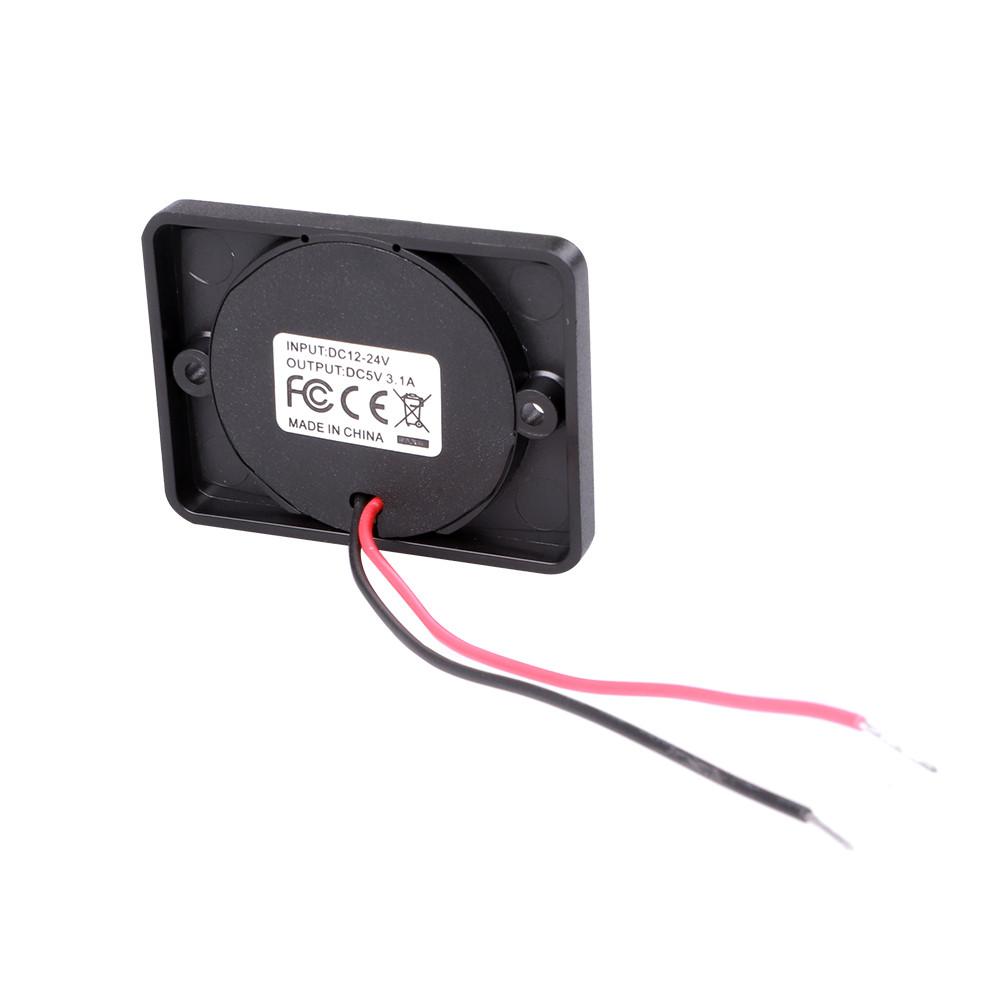 3.1A QC 3.0 Dual USB автомобильное зарядное устройство адаптер питания розетка зарядная панель крепление для 12 В 24 В мотоцикла автомобиля лодки автобуса автофургона квадроцикла UTV кемпера караванов