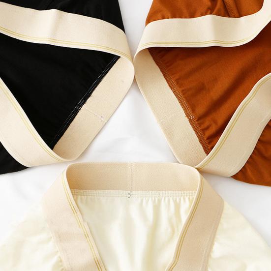 Мужские трусы со средней талией, однотонные, мягкие дышащие, впитывающие влагу, хлопковые, быстросохнущие, тонкие, свободные, эластичные, противоусадочные, мужские трусы, нижнее белье