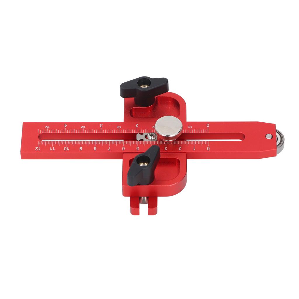 Направляющая для настольной пилы с роликом, двойная шкала, направляющая для тонкой продольной резки по дереву, локатор, подходит для 3 4x3 8