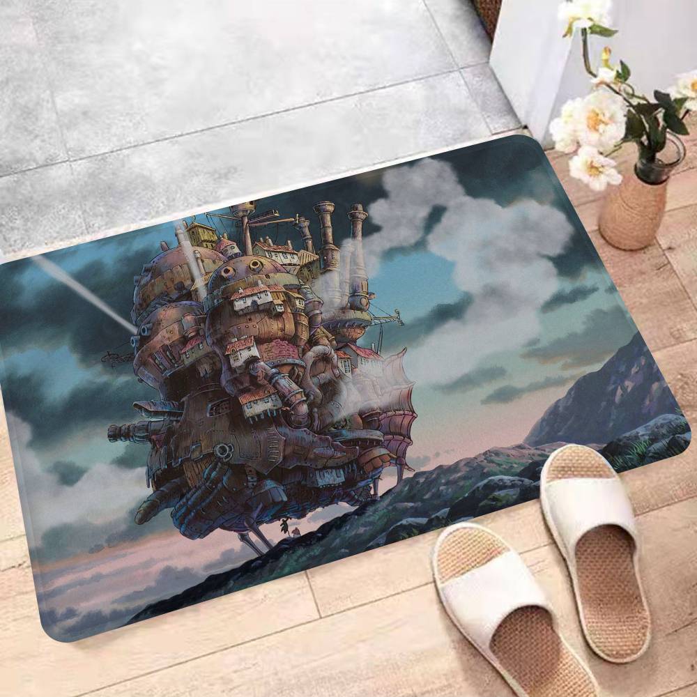 Японское Аниме Х-Ходячий М-Замок Коврик для ванной комнаты Стиль ИНС Мягкий коврик для пола в спальне Дом Прачечная Коврик Противоскользящий Приветственный коврик