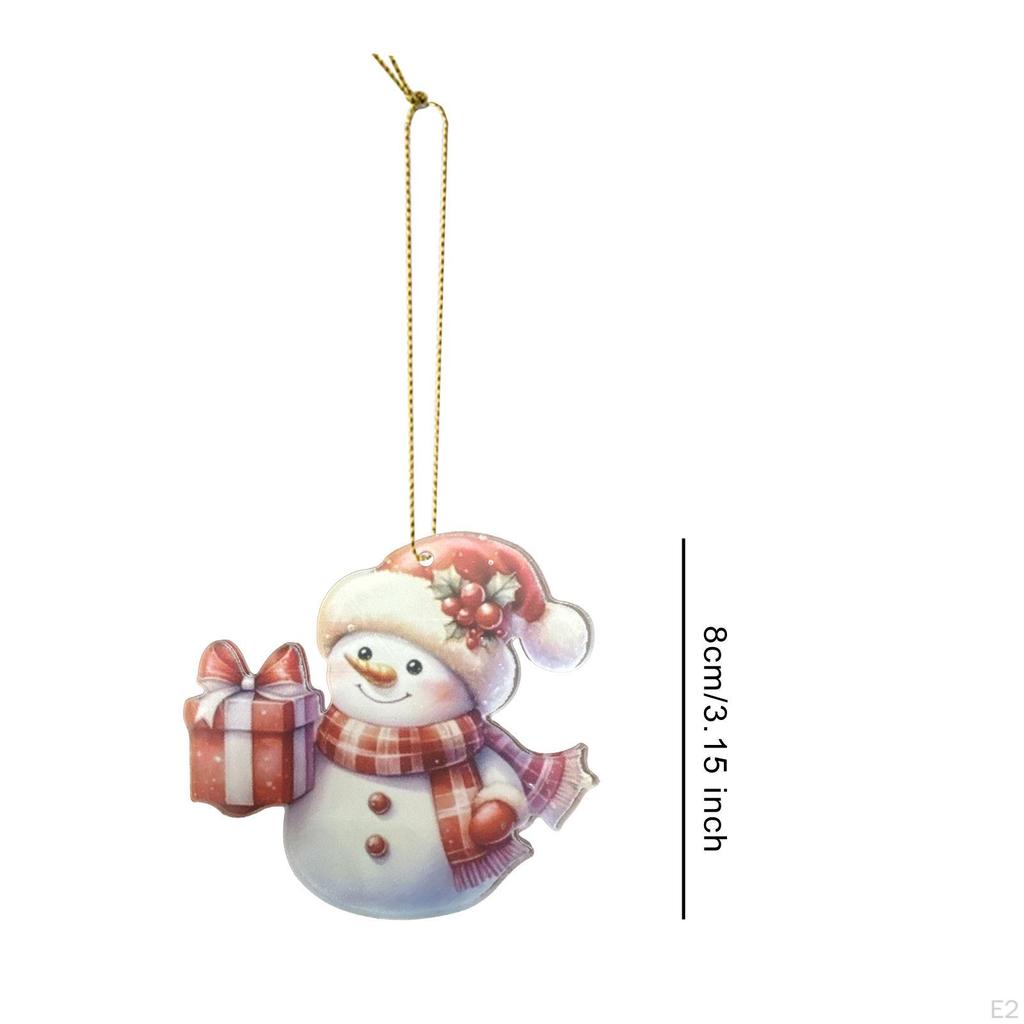 Рождественский Санта-Клаус подвесной орнамент акриловый кулон общежитие домашний декор Рождество для автомобиля подарок