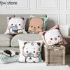 Cute Red Panda Throw Pillow Cover Fashion Anime  Boob   Sofa Chair Bed Cushion  Room Home Decoration
