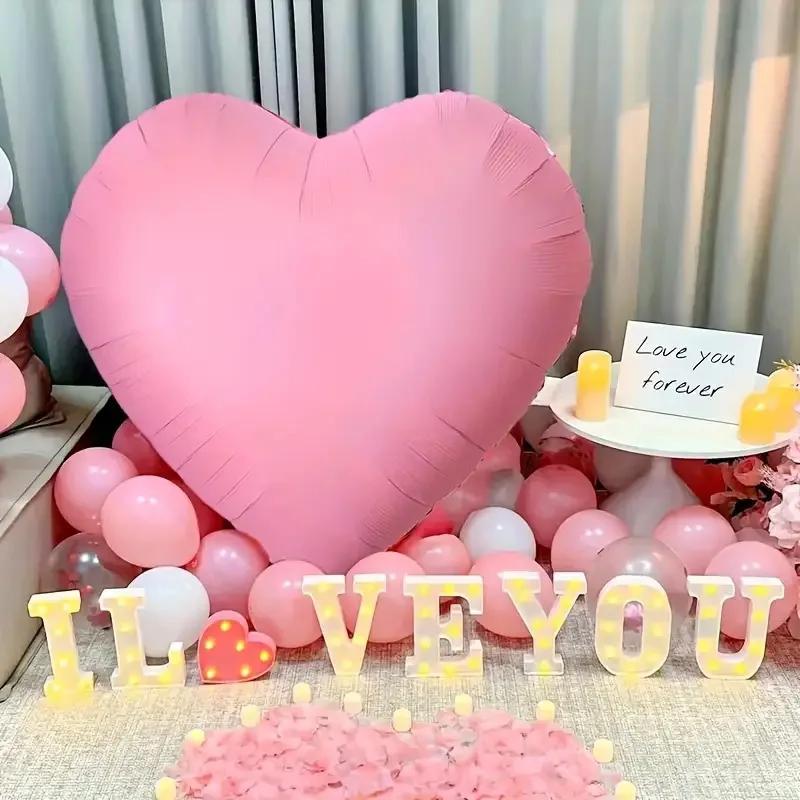 Huge Heart Balloons 60Inch Large Red Heart Shaped Helium Balloons for Wedding Birthday Engagement Valentine's Day Decor