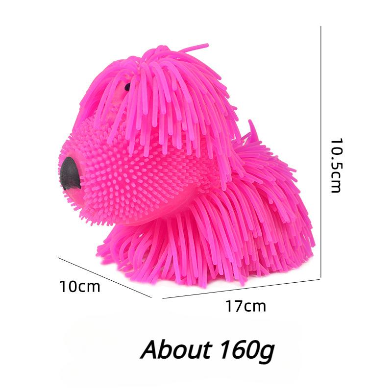 Shaggy Dog Squishy Toy Soft Glue Kawaii Squeezable Stress Reliever Pets Colorful Small Toys Easy and Convenient Cute Gifts