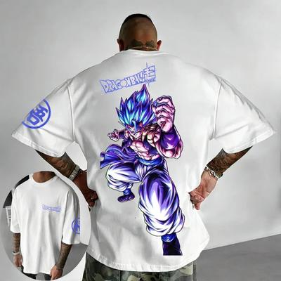 Футболка Dragon Ball для мужчин и женщин, футболка с аниме, летняя, с коротким рукавом, для мальчиков