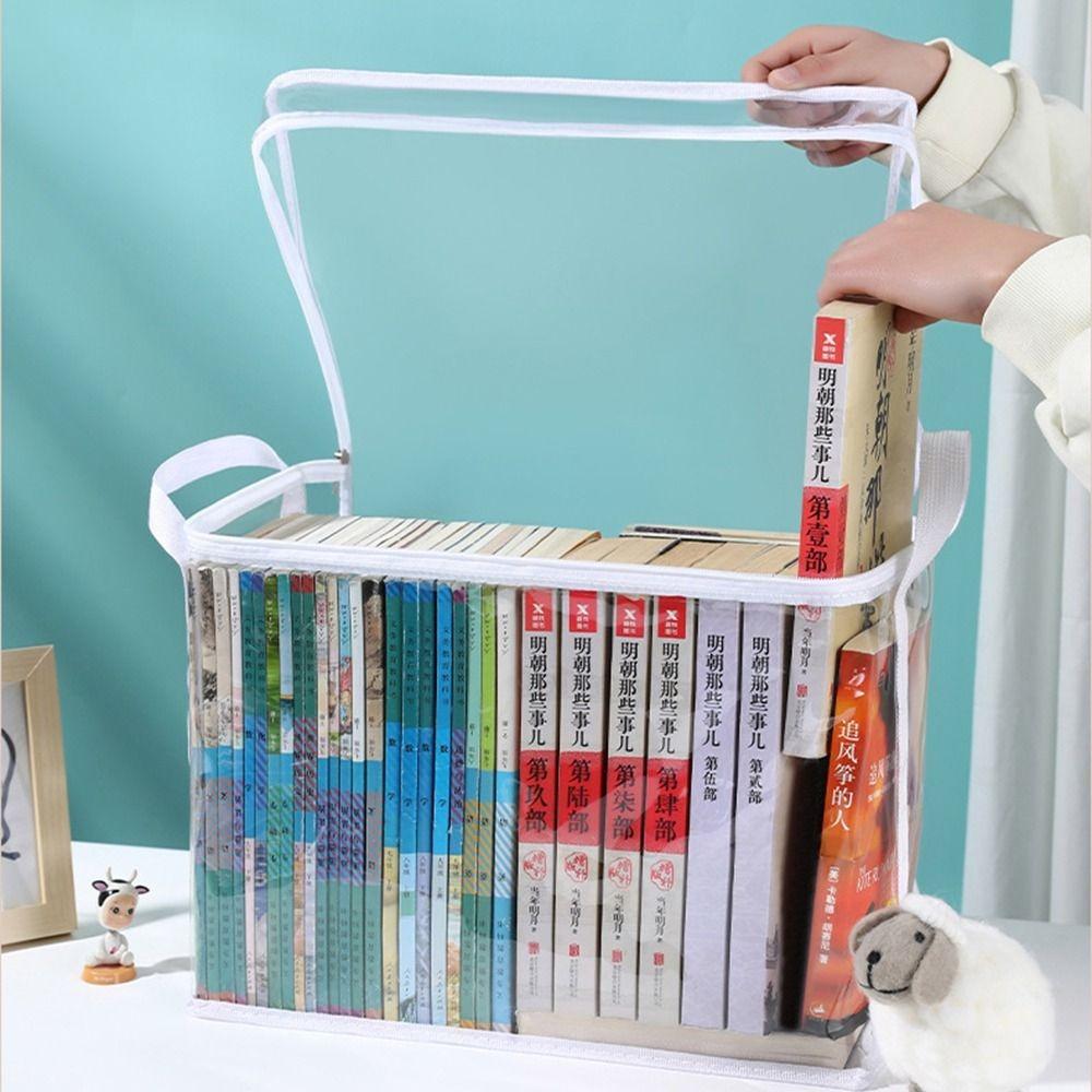 Штабелируемая сумка для хранения комиксов, прозрачный контейнер для сбора, складная сумка для студентов