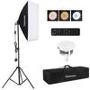 Camnoon Studio Photography Light Kit Softbox Lighting Set with 85W 3000K-6000K Bi-color Temperature