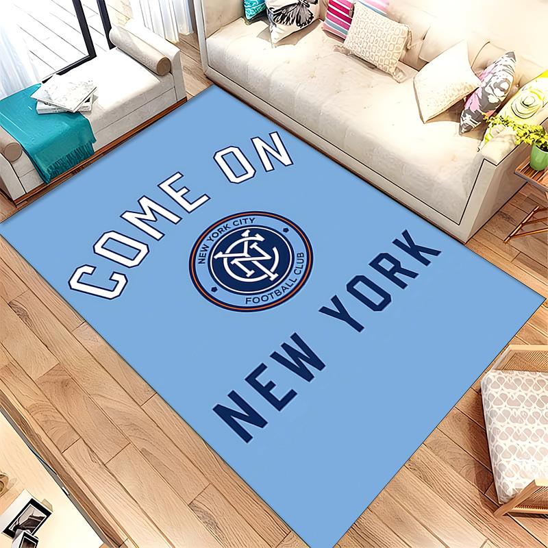 New York City FC (14) Rug Suitable For Living Rooms Bedrooms Computer Rooms Dining Areas And Placement Under Tables And Chairs Also An Ideal Choice Fo