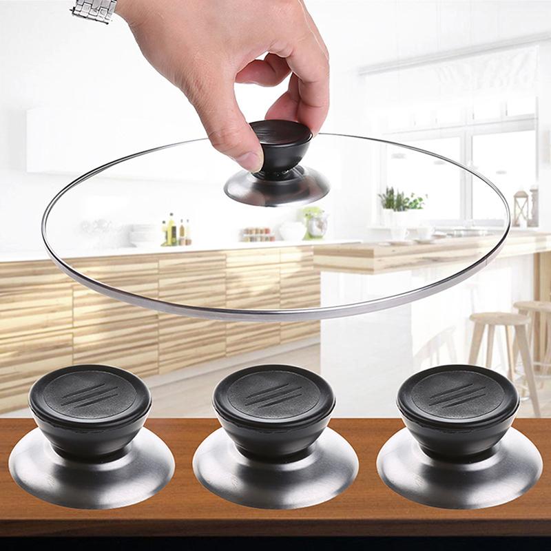 4Pcs Hand Grip Knob Handle Kitchen Cookware Pot Saucepan Replacement Pan Lid