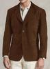 Men's BROWN Suede Lambskin Leather Blazer Handmade Coat New Stylish Party Formal