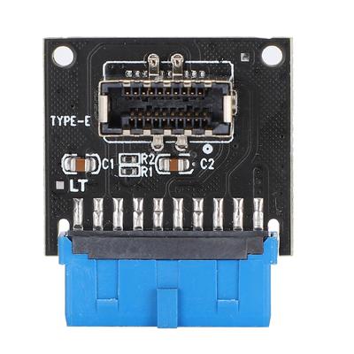 Карта расширения материнской платы USB3.0 Передний 19PIN к 3.1 TYPE C Передний адаптер Type E 20 к 19PIN