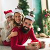 Эластичная рождественская повязка на голову 13x30 см, повязка на голову Санта-Клауса, мужская, женская, рождественское украшение, подарок для новогодней вечеринки, головной убор, аксессуары