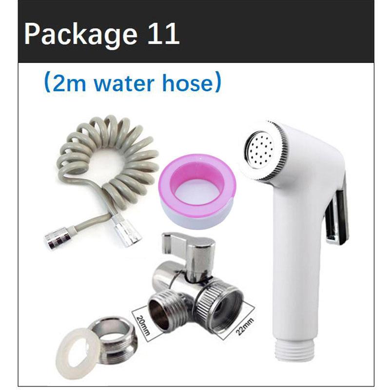 Мусульманский туалетный спрей, биде, насадка для душа, водяной шланг, самоочиститель, белый набор клапанов, туалет, смеситель для ванной, распылитель из АБС-пластика