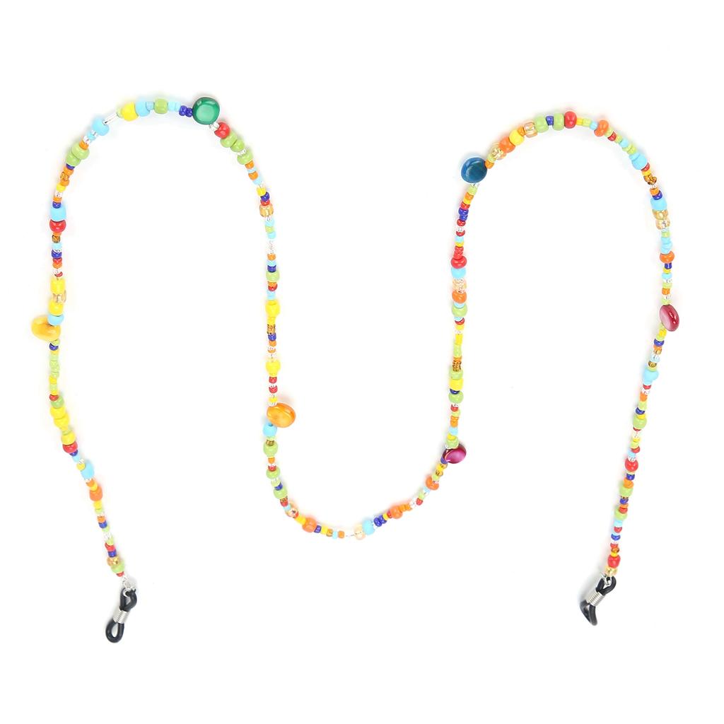 Цепочка для очков из смешанных цветных бусин Изысканный ремешок-шнурок для очков Ювелирный аксессуар