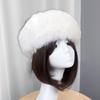 Winter Basin Hat Faux Fur Lined Hollow Top Foldable Warmth Retention Fuzzy