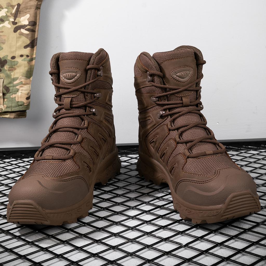 TUINANLE Мужская защитная обувь, рабочие армейские ботинки, дышащая нескользящая походная обувь для скалолазания в пустыне для мужчин