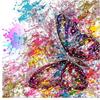 Полный 5D Diy Алмазная картина Красочная бабочка Вышивка Крестом Домашний декор Ручной подарок