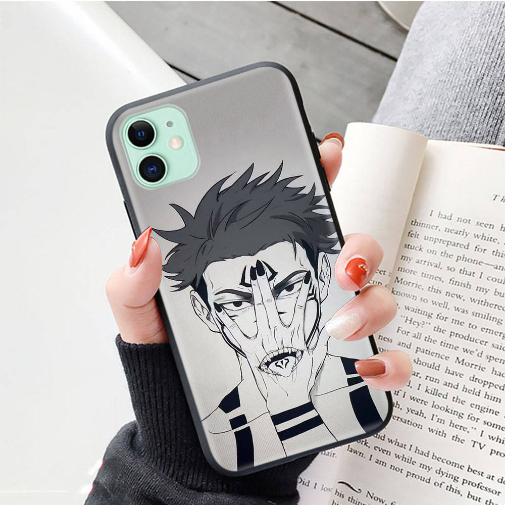 Черный чехол для OPPO Reno 8 6 5 4 Pro Plus Find X3 A17 A3 A31 A38 A40 A53 A54 A55 A74 A76 A78 A77 A80 A94 A95 A96 Lite W-70 Jujutsu Kaisen