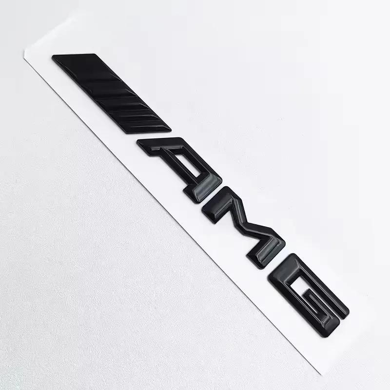 ECD5 For Benz New 3D ABS Black Logo AMG Emblem Letters Car Trunk Badge For Mercedes Benz W204 W205 W176 W177 W212 W213 AMG Sticker Ac