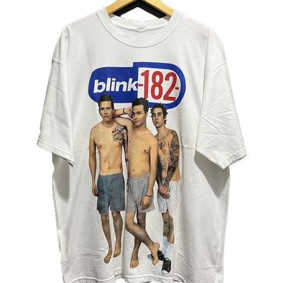 Blink182 Винтажная Рок-группа Футболка с коротким рукавом Унисекс S5XL Унисекс Футболка
