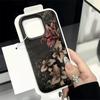 Ретро чехол для телефона с узором лилий, подходит для iPhone 17 16 15 14 13 12 11 Pro/Max/Plus, противоударная задняя крышка