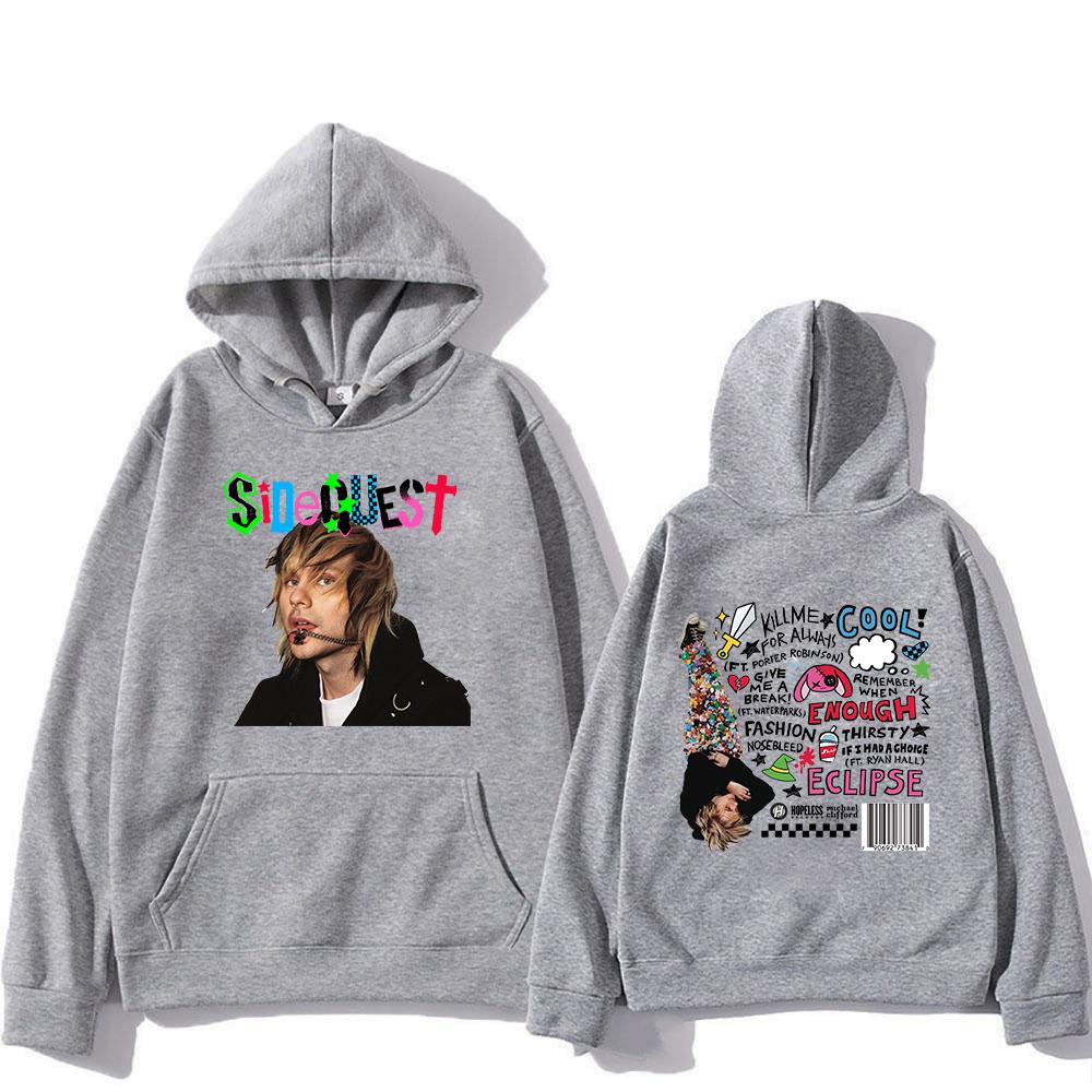 5 Seconds of Summer Michael Clifford Hoodie 2025 Album SIDEQUEST Men/women Hoodies Harajuku Winter Clothes Pullover Sweatshirt