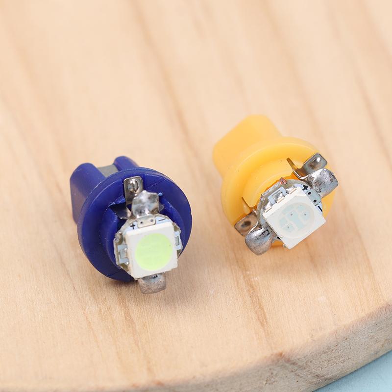 10 шт. T5 B8.5D Светодиодная 5050 SMD Светодиодная Лампа Свет Приборной Панели Салона Автомобиля Автомобильная Приборная Панель Боковые Переключатели Лампы Авто Аксессуары