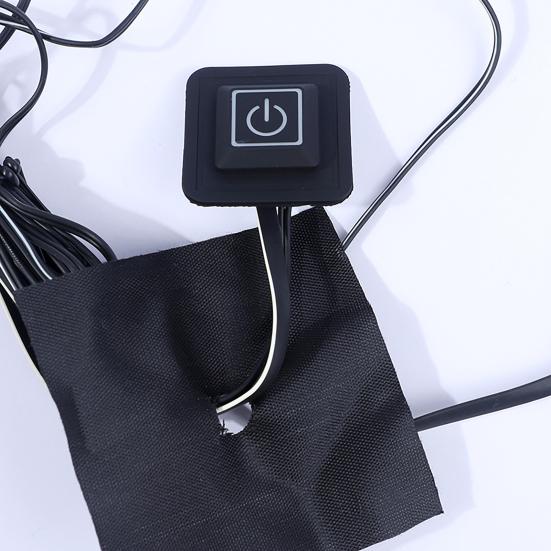 Электрический нагреватель для ткани USB-зарядка Управление Водонепроницаемый Использование Трехскоростная температура Безопасен для Углеродного волокна Питание