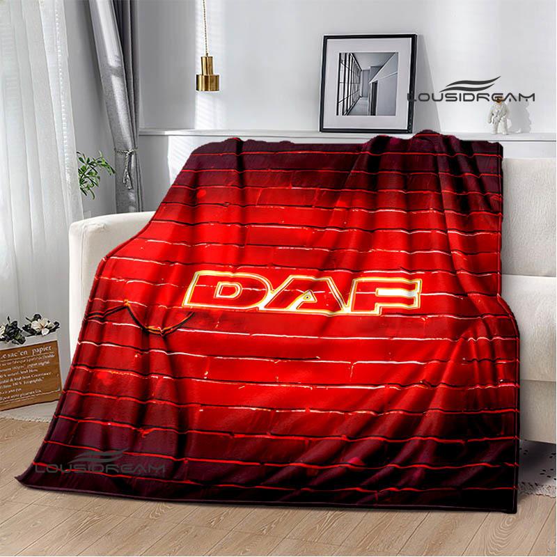 3D DAF truck Retro printed blankets picnic blanket Warm Flannel blankets Soft and comfortable blanket bed linings Birthday Gift