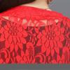 Summer and Autumn Lace Shawl Women's Short Large Cut-out Shawl with Skirt Over Top Thin Coat